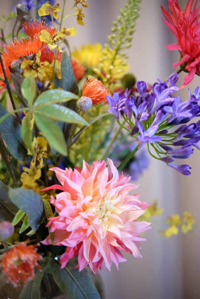 Zijden boeket Rainbow royaal