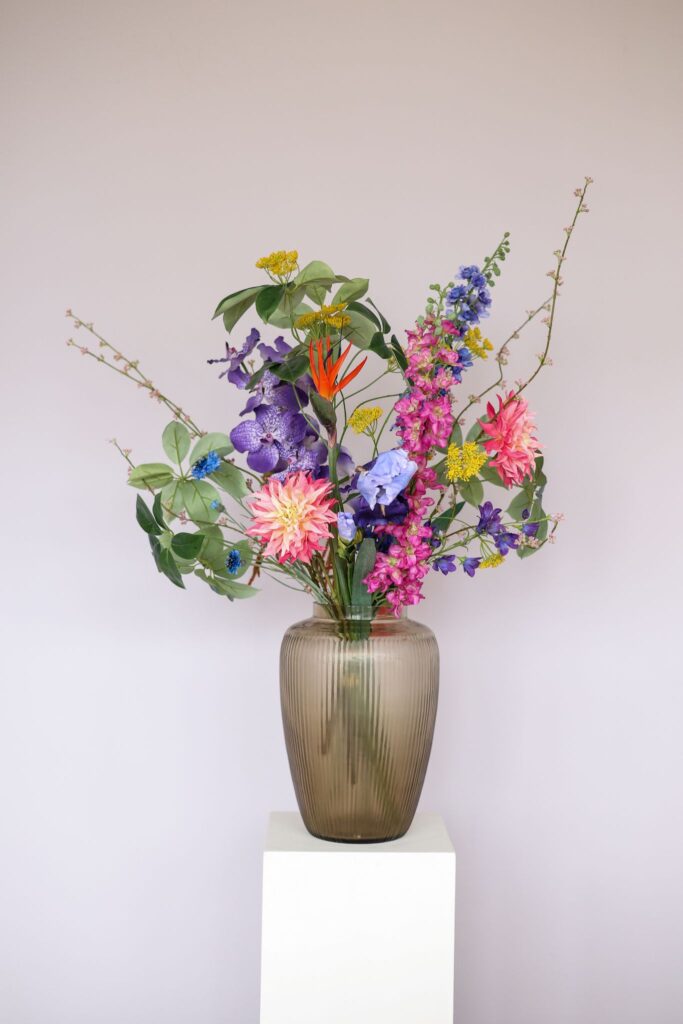 zijden kunstbloemen boeket april