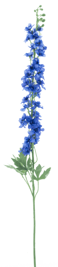 Kunstbloem Delphinium XL blauw 125cm