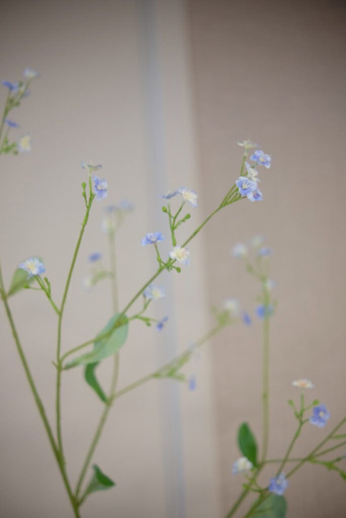 Kunsttak gipskruid licht blauw Silk-ka