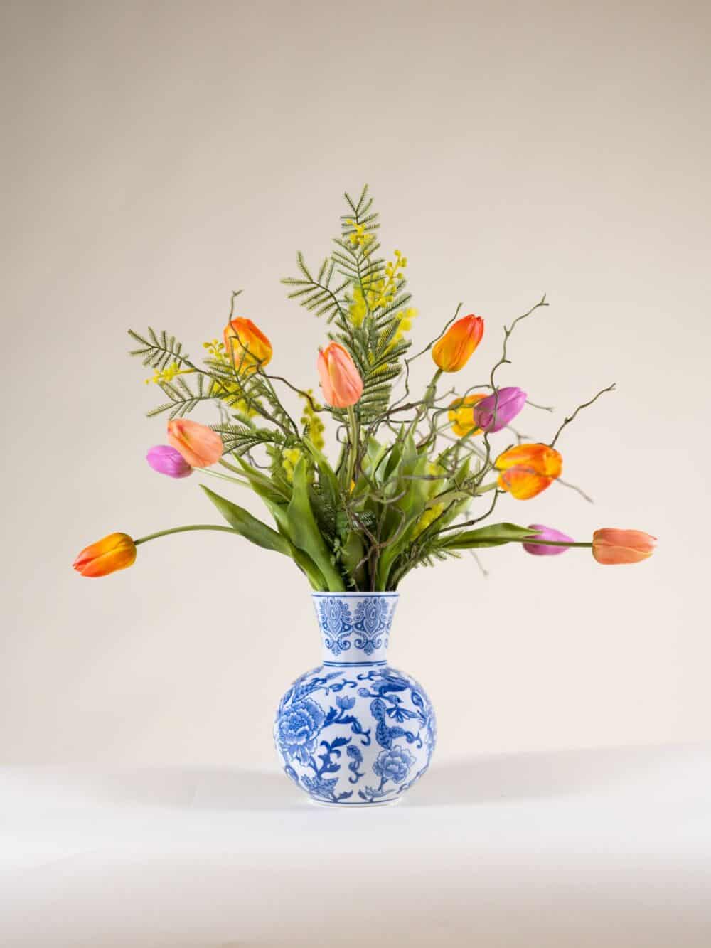 Kunst tulpen oranje luxe