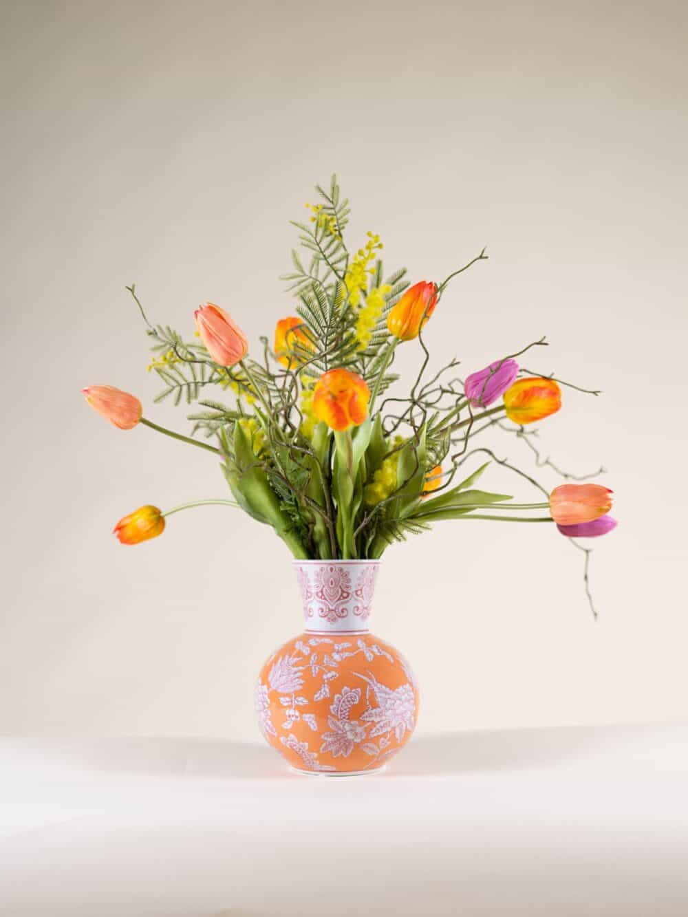 Kunst tulpen oranje luxe