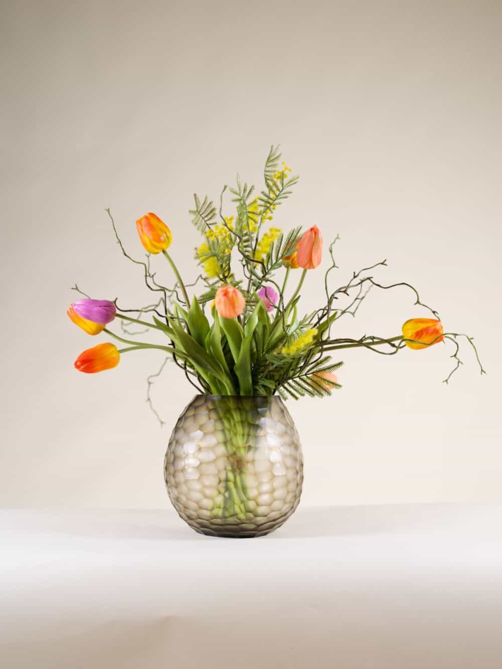 Kunst tulpen oranje luxe