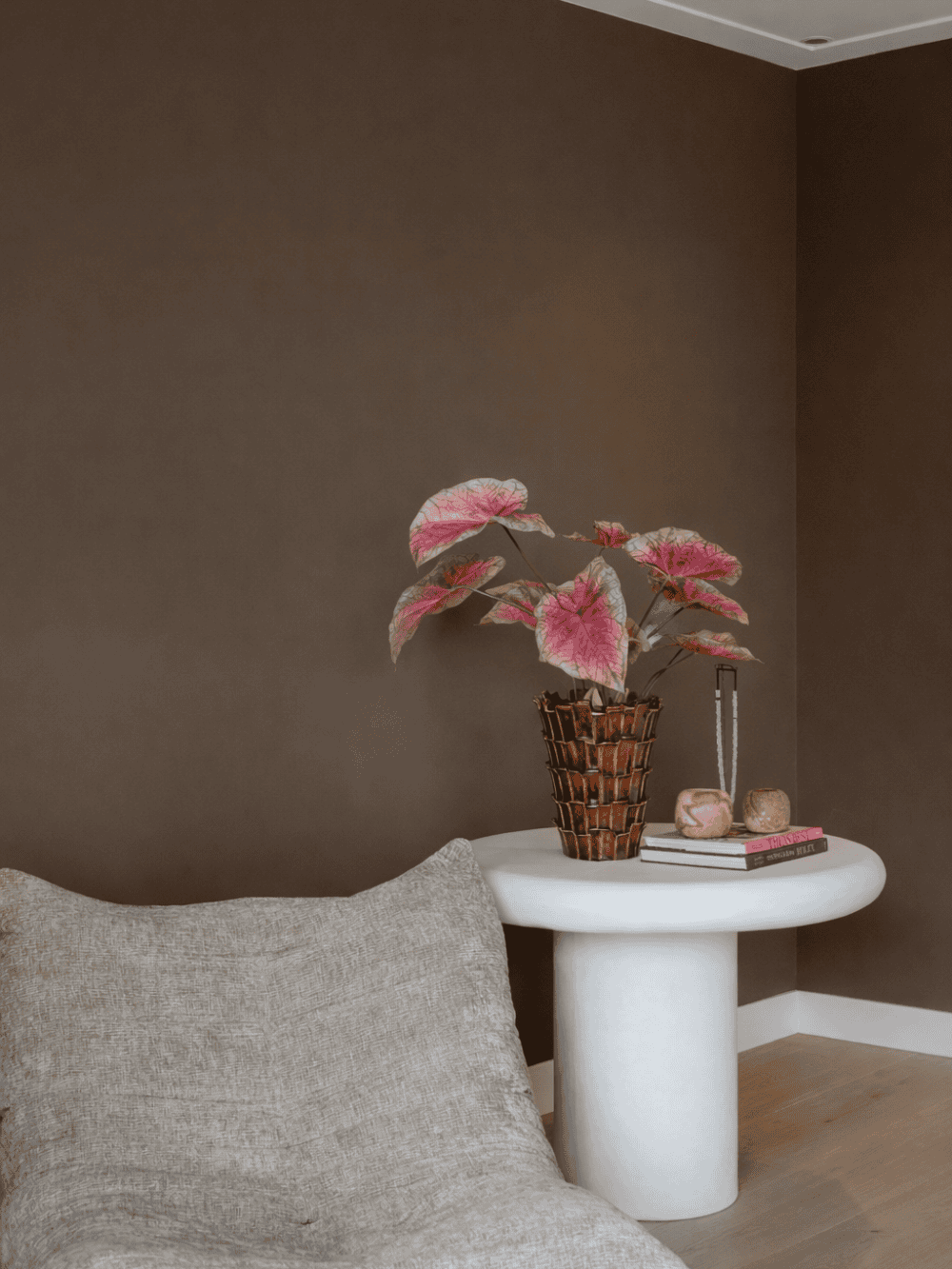 Caladium kunstplant in pot 61 cm