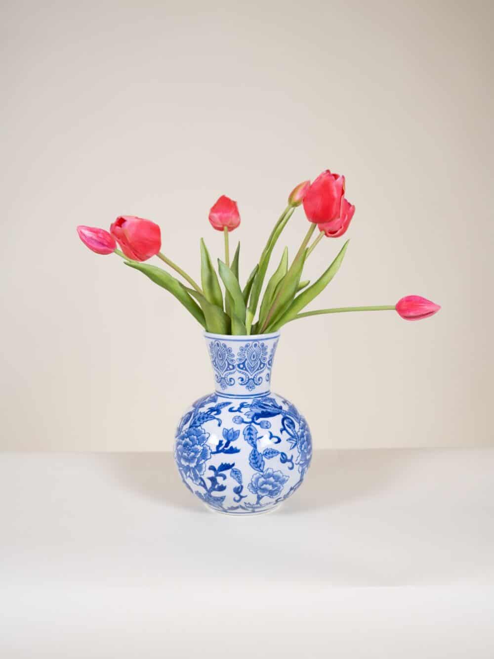kunst tulpen bundel roze