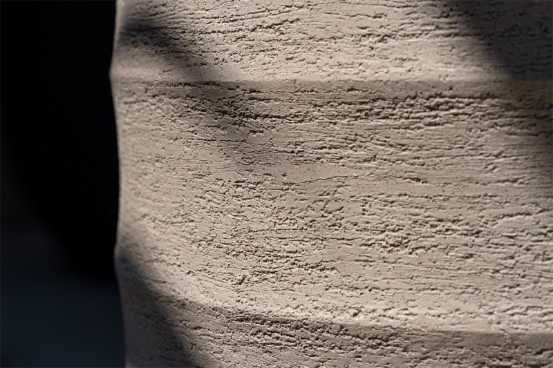 Grote bloempot buiten XL Bordo zand ø 80cm