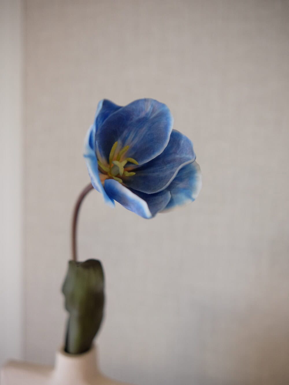 Kunst tulp Silk-ka blauw