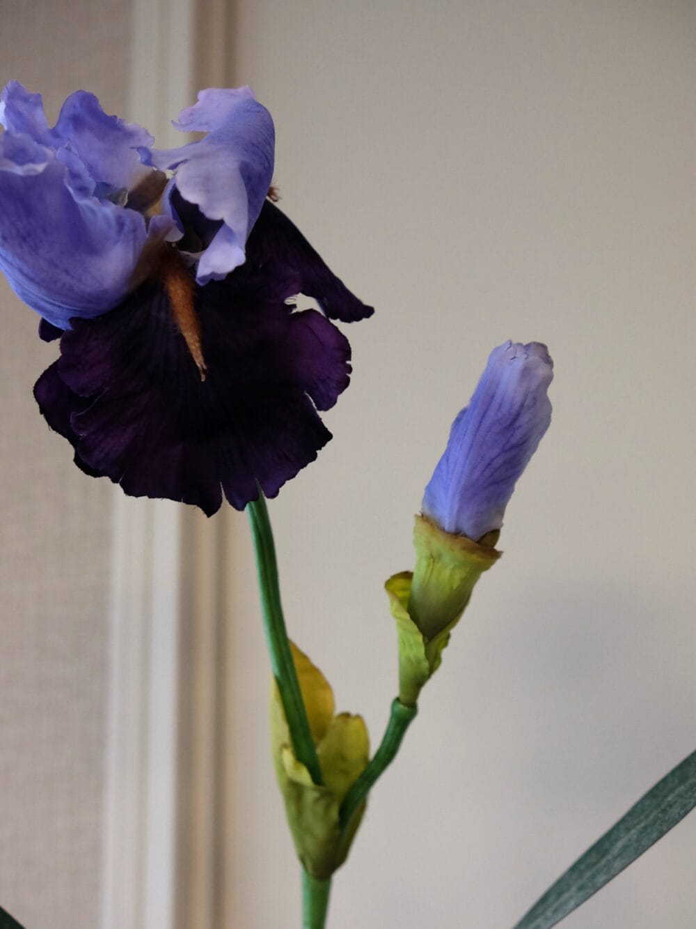 Kunstbloem iris blauw / paars 71 cm