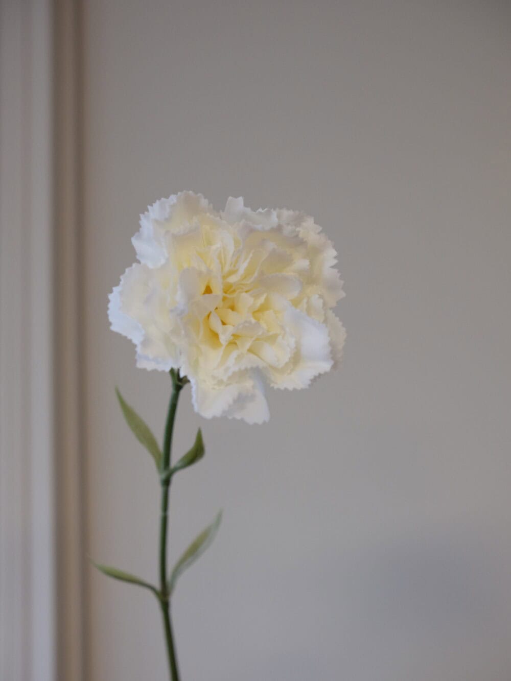 Kunstbloem anjer wit 67 cm