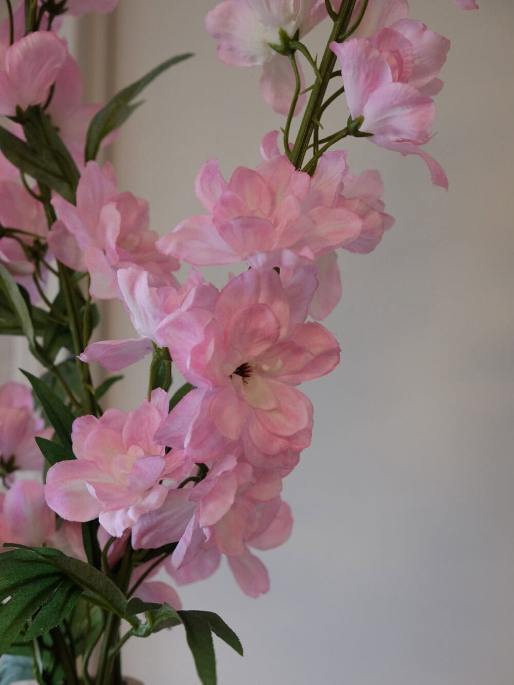 Kunstbloem Delphinium roze 91 cm