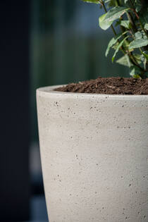 Grote bloempot outdoor plantenbak Ben beige washed H55