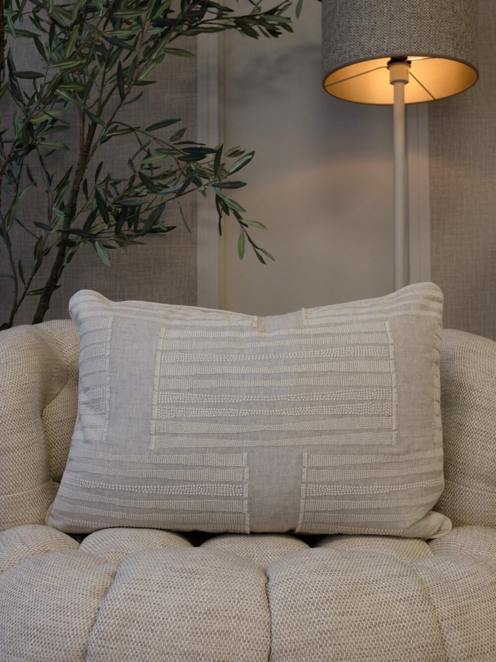 Luxe Duran sierkussen Maille 65 x 45 cm