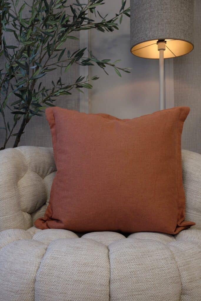 Luxe Duran sierkussen Mocha 60 x 60 cm