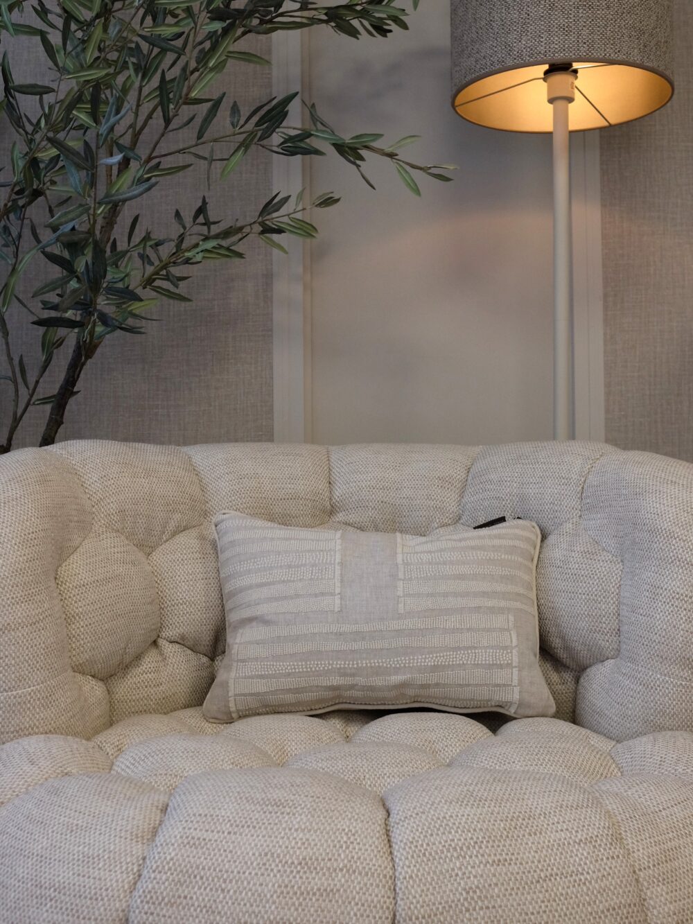 Luxe Duran sierkussen Maille 65 x 45 cm