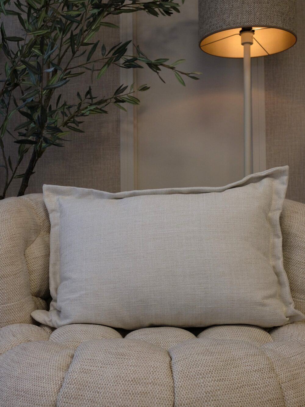 Luxe Duran sierkussen Salt 65 x 45 cm