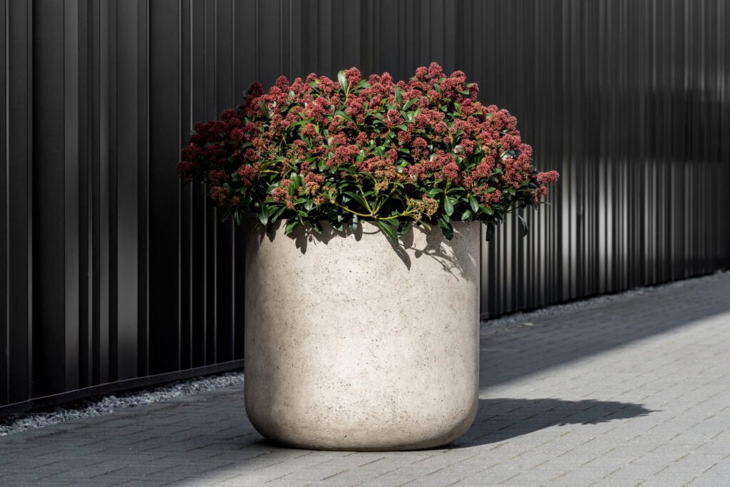 Grote bloempot outdoor plantenbak Jumbo Charlie beige H69,5