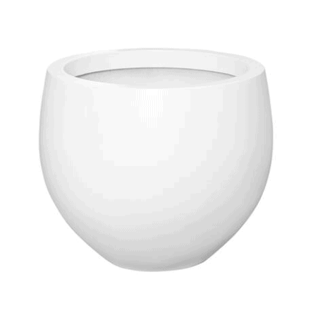 Grote bloempot outdoor Jumbo orb wit 70 cm