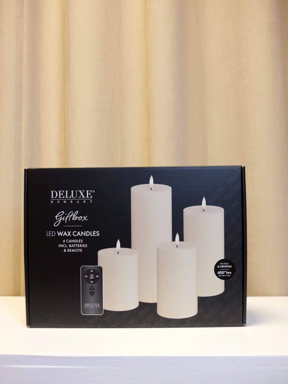 Giftbox led kunstkaarsen