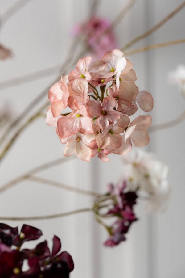 Silk-ka hortensia tak oud roze 121 cm