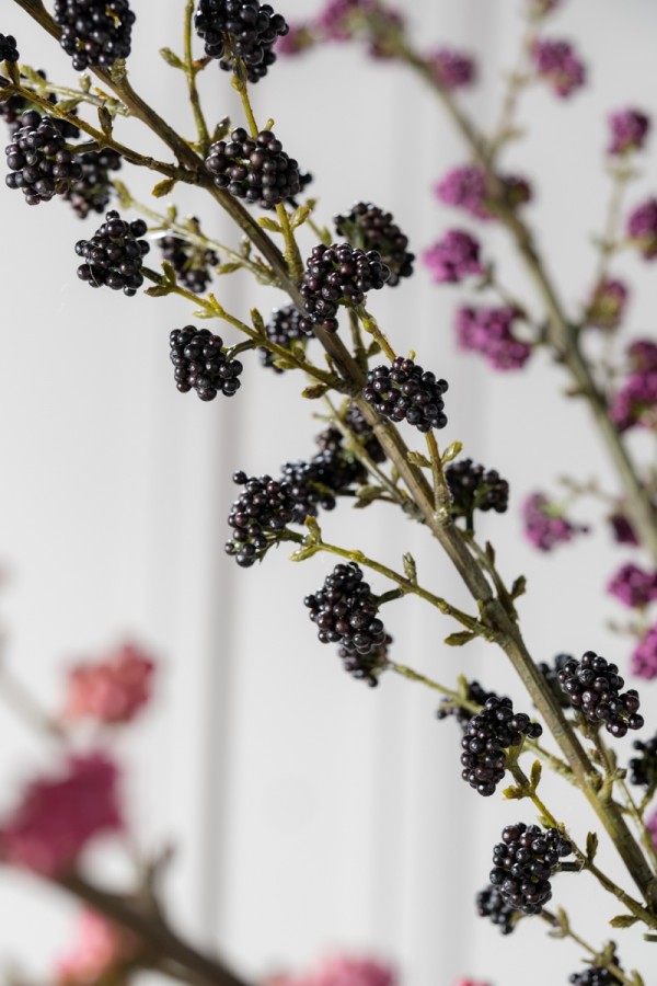 Silk-ka Callicarpa kunsttak zwart 120 cm