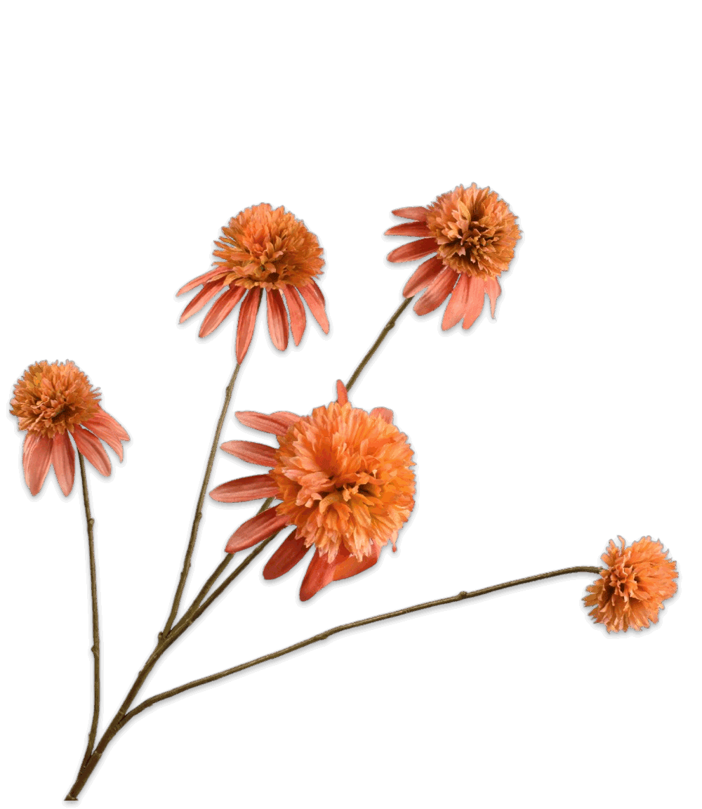 Kunstbloem rudbeckia oranje Silk-ka