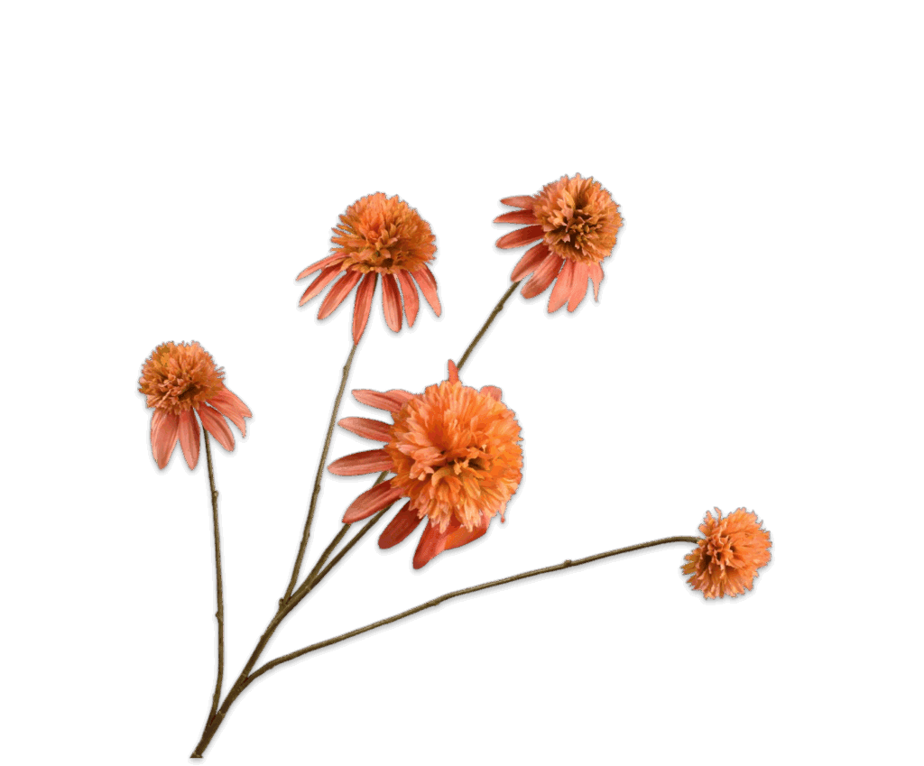 Kunstbloem rudbeckia oranje Silk-ka