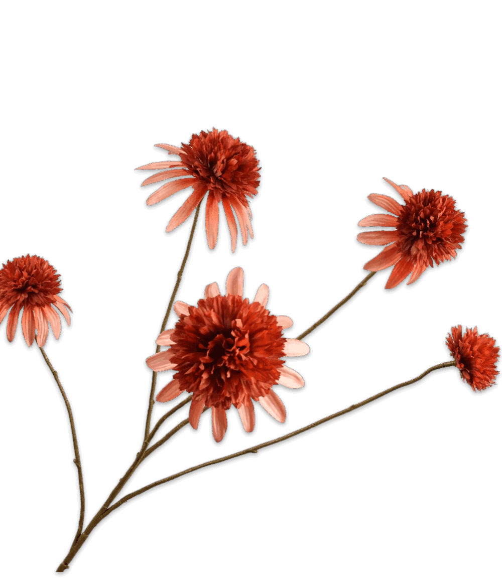 Silk-ka Rudbeckia tak oranje rood 90 cm