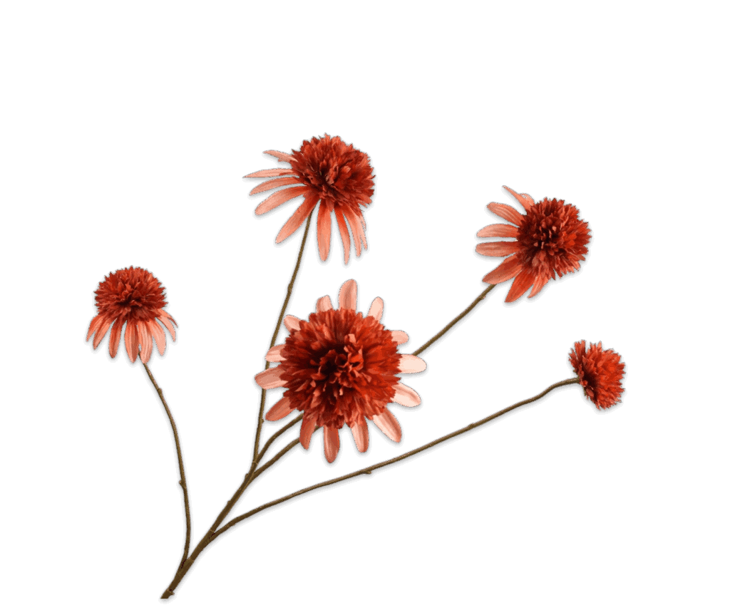 Silk-ka Rudbeckia tak oranje rood 90 cm