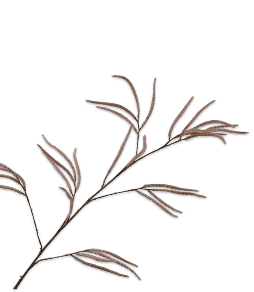 Gras tak crème roze Silk-ka
