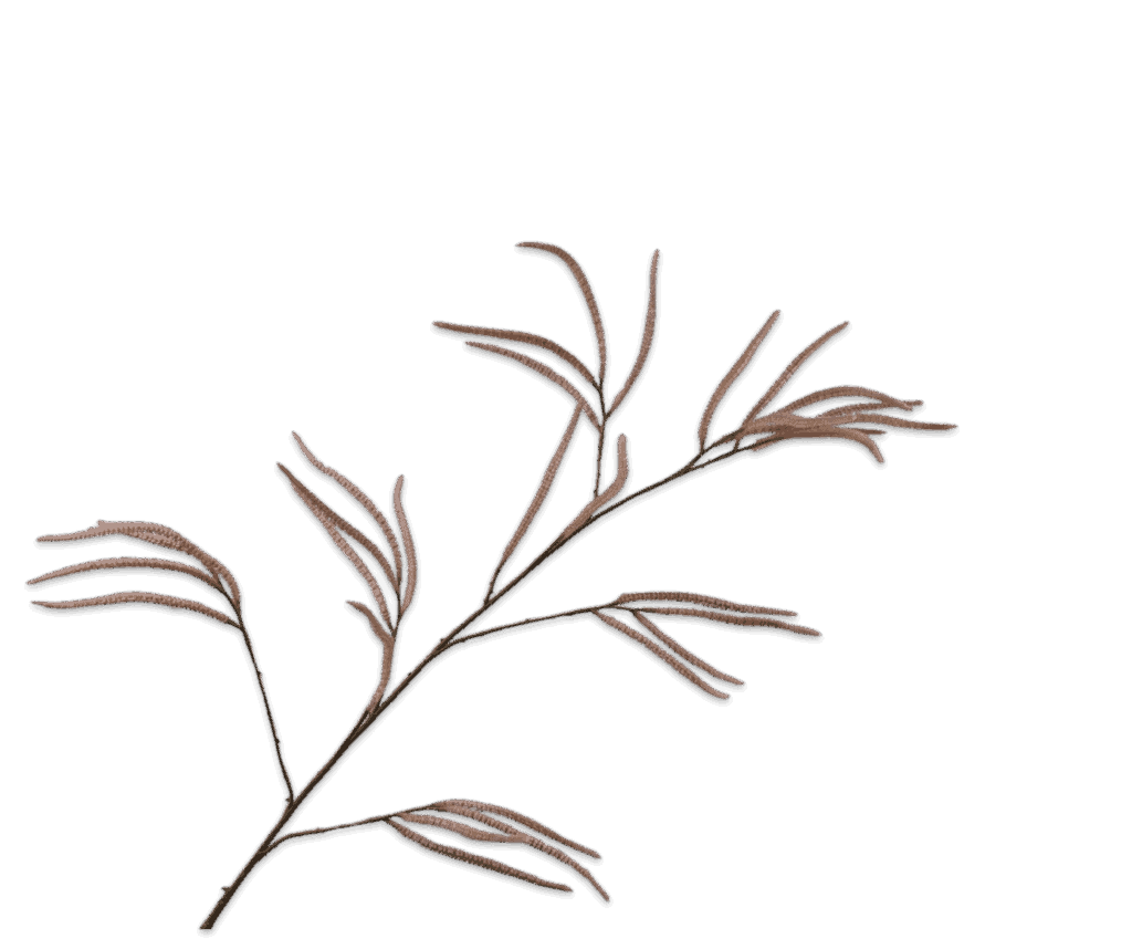 Gras tak crème roze Silk-ka
