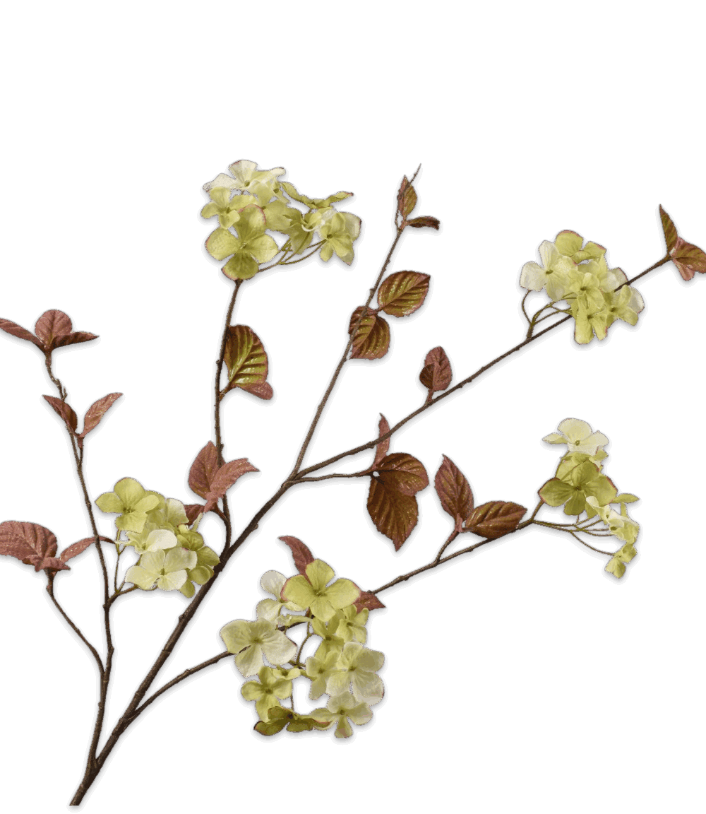 Kunsttak hortensia groen