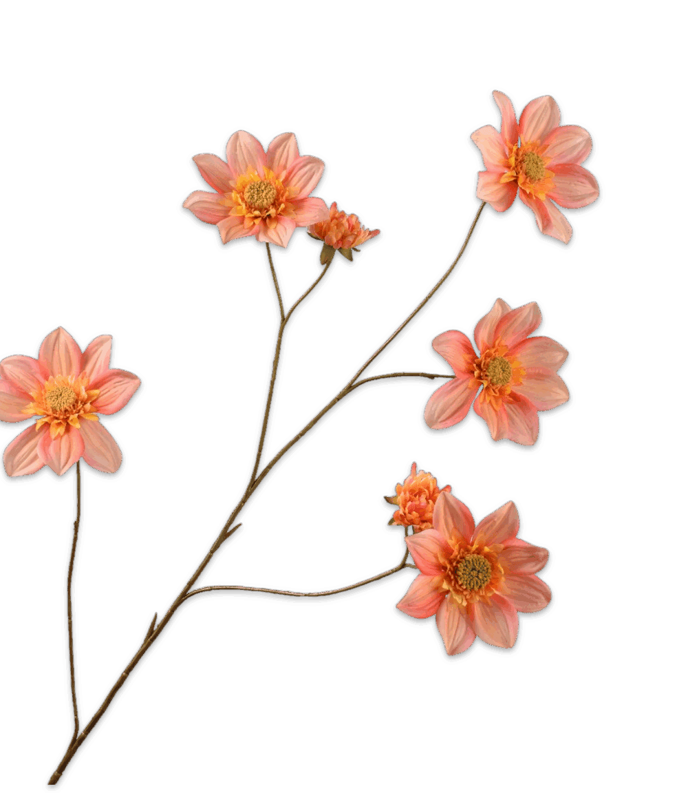 Silk-ka dahlia tak perzik 107 cm