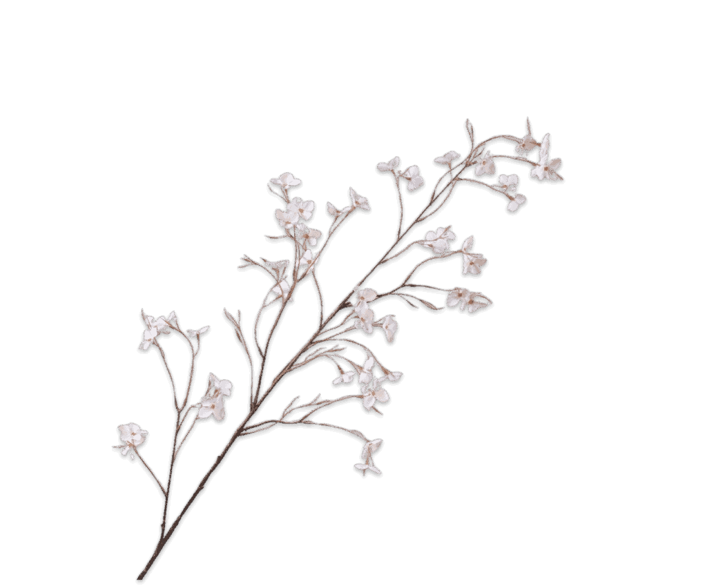 Silk-ka bloesem tak crème beige 109 cm