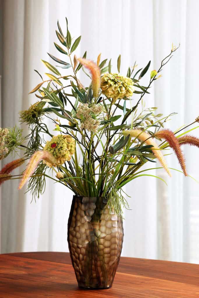 Kunstbloemen boeket botanical subtiel