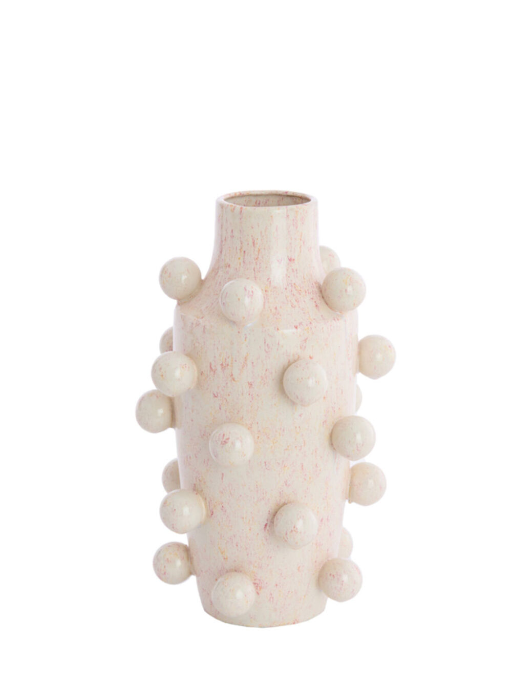 Keramiek vaas roze H36
