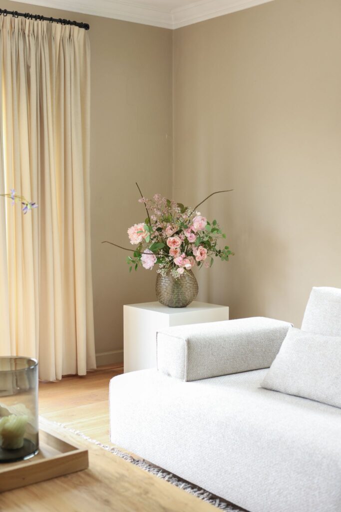 Subtiel zijden boeket blush roze – Atelier