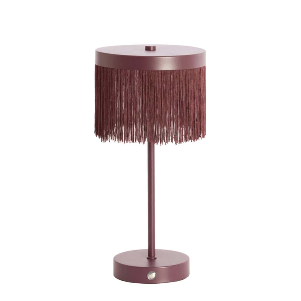 Tafellamp LED Ø17x35 cm mat aubergine