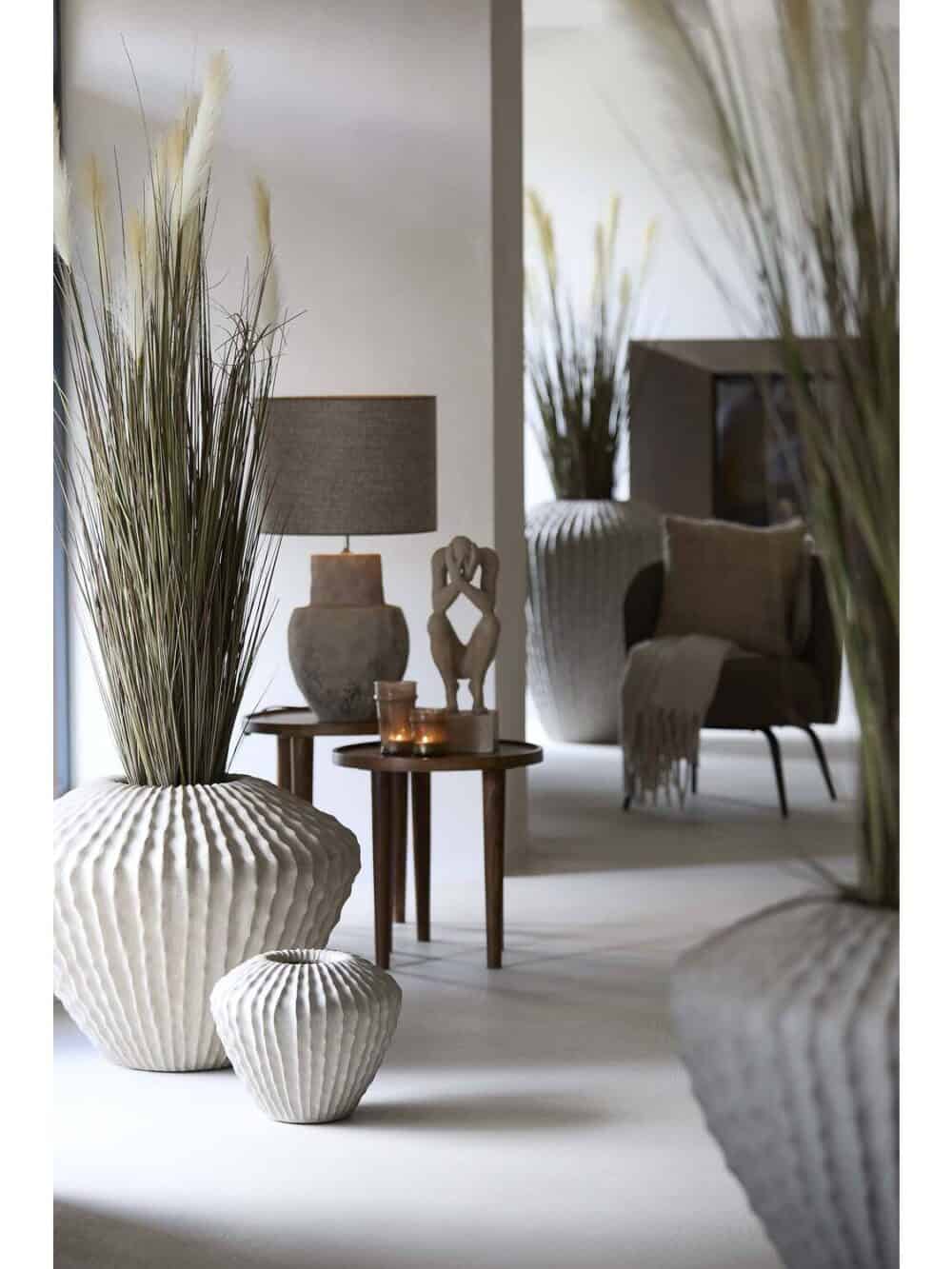 Lampenkap cylinder 35-35-30 cm bruin beige