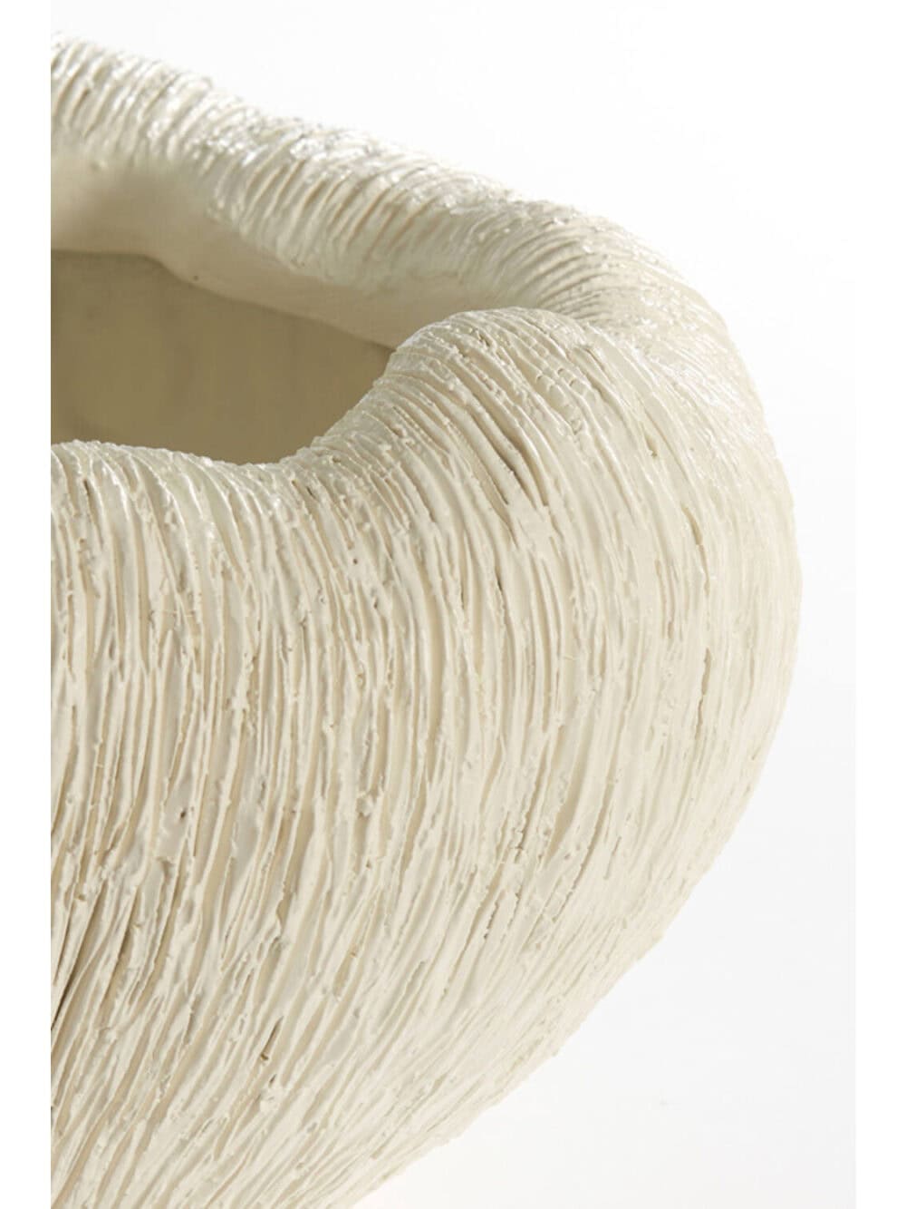 Vaas deco 34x28x21 cm DENISA crème