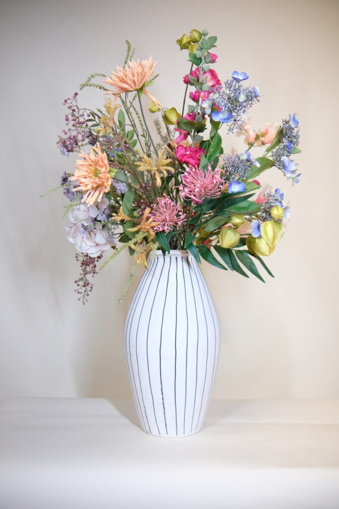 Zijden bloemen boeket forever bloom