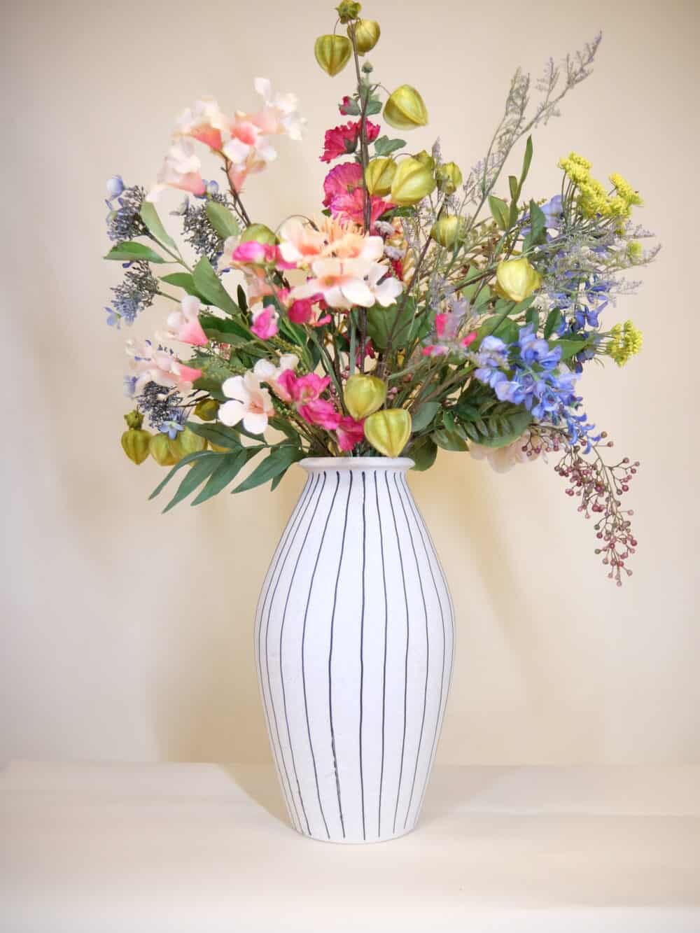 Zijden bloemen boeket forever bloom