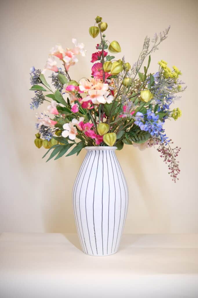 Zijden bloemen boeket forever bloom