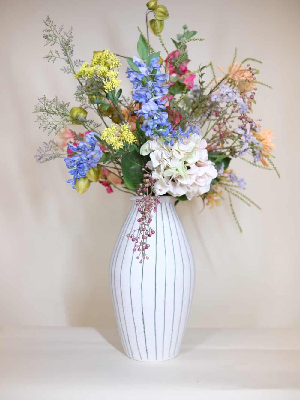 Zijden bloemen boeket forever bloom