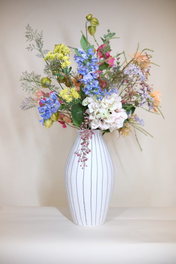 Zijden bloemen boeket forever bloom
