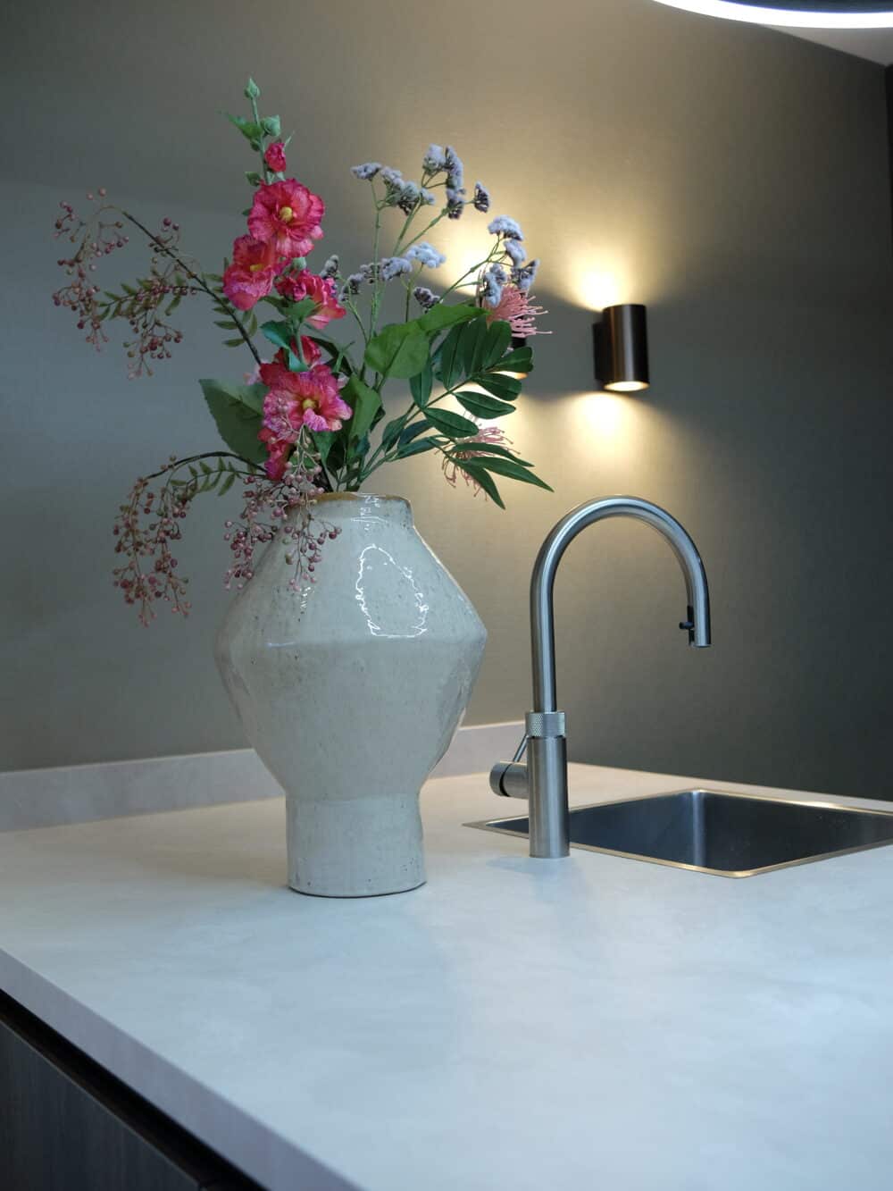 Zijden kunstbloemen boeket floral fantasy