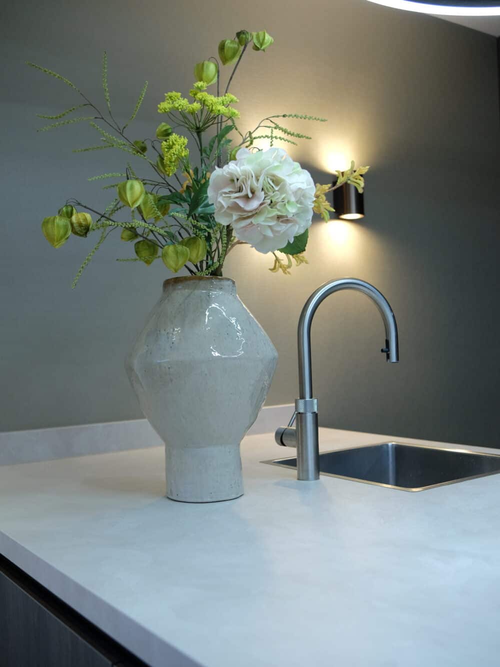 Zijden Kunstbloemen Boeket green beauty