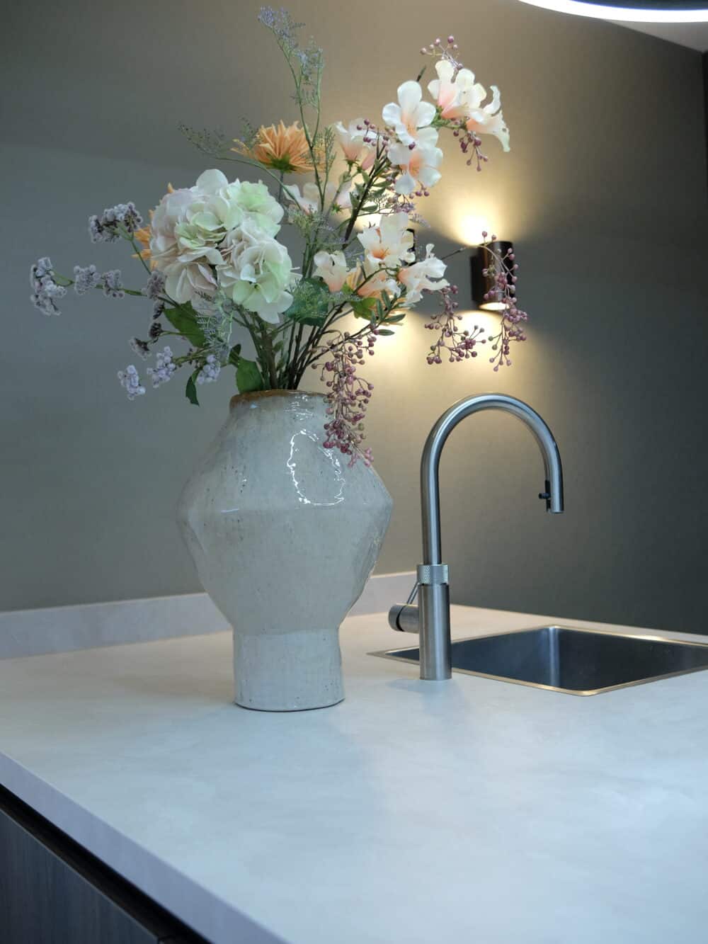 Zijden bloemen boeket