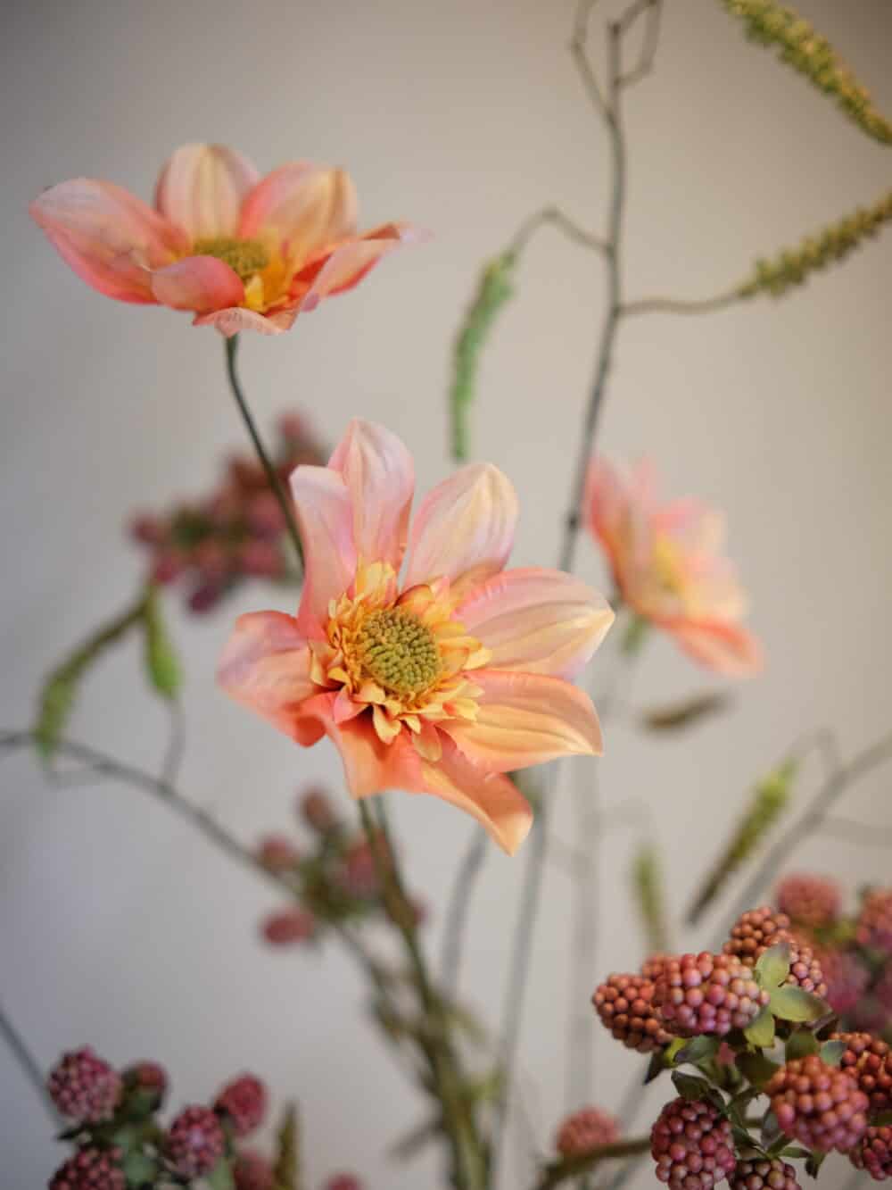 Zijden boeket Silk-ka peachy