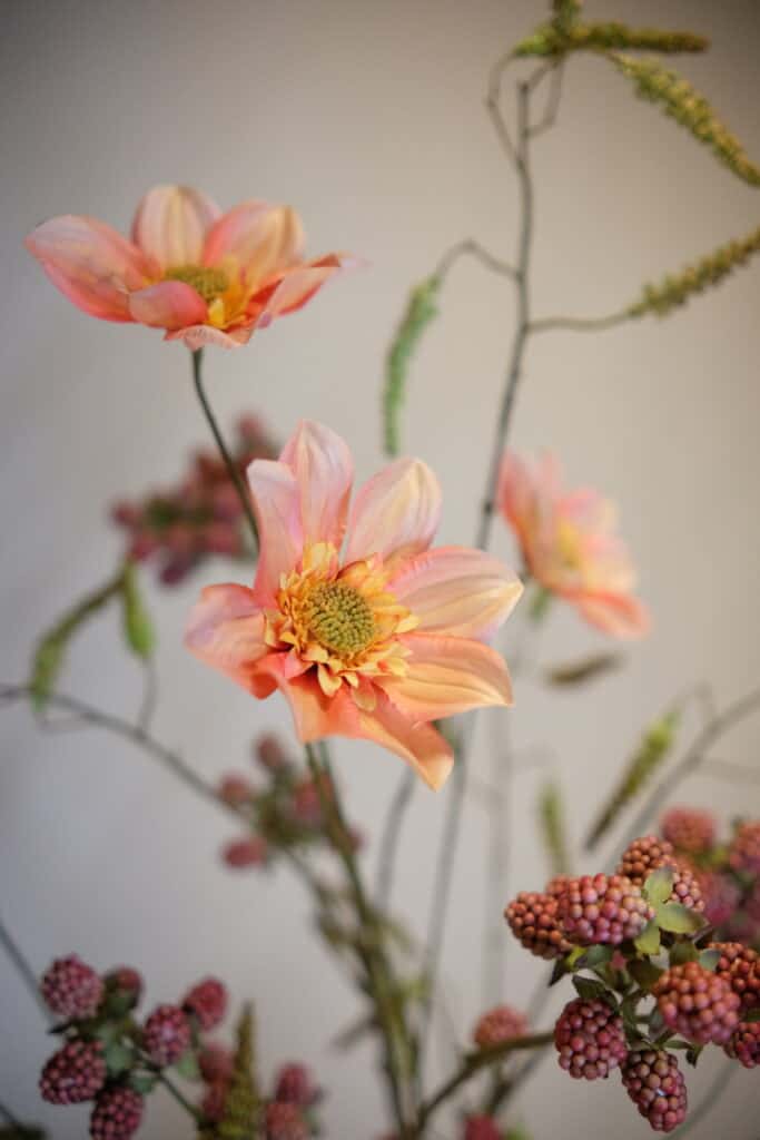 Zijden boeket Silk-ka peachy