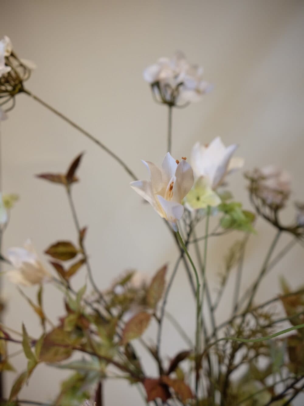 Zijden boeket Silk-ka white mist